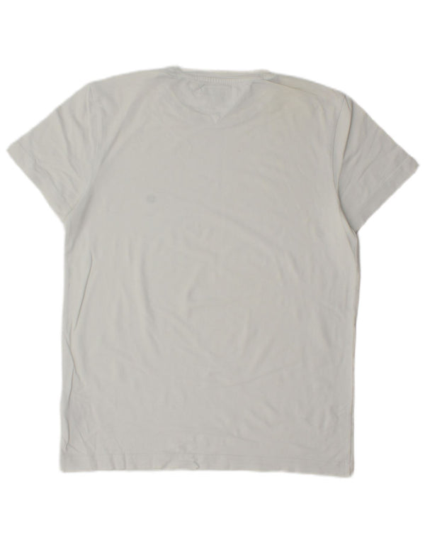 Tommy Hilfiger Herren T-Shirt Top aus mittelweißer Baumwolle