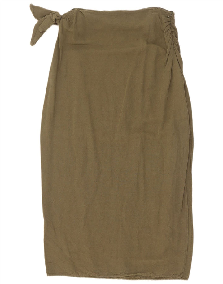Zara Damen Midirock Medium W28 Khaki