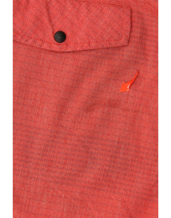 Animal Herren-Chinoshorts W34, große orangefarbene Nadelstreifen-Baumwolle