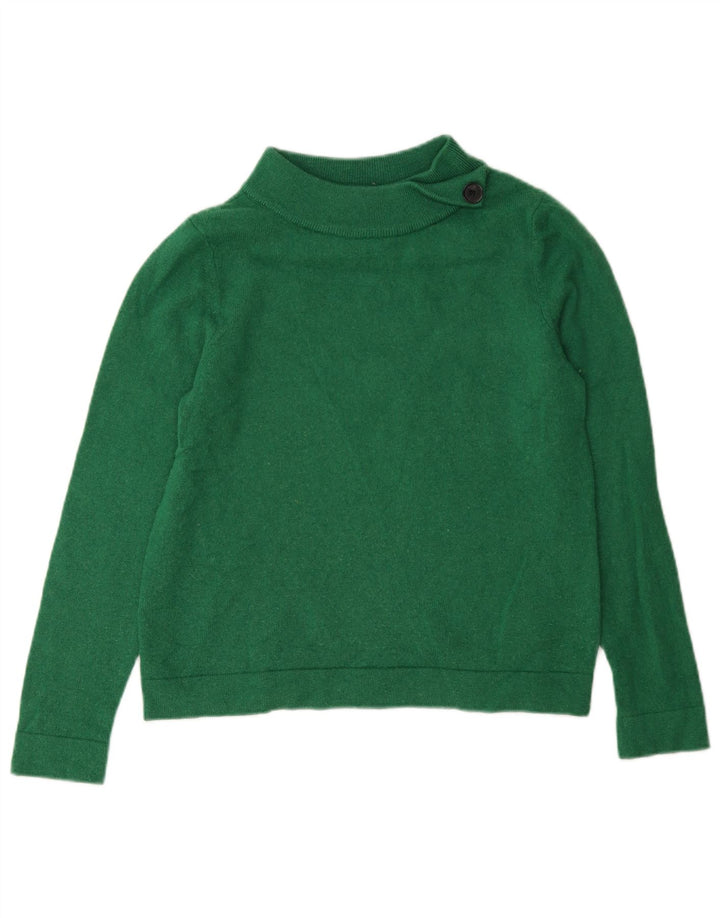 Hobbs Rollkragenpullover für Damen, UK 14, mittelgrüne Wolle