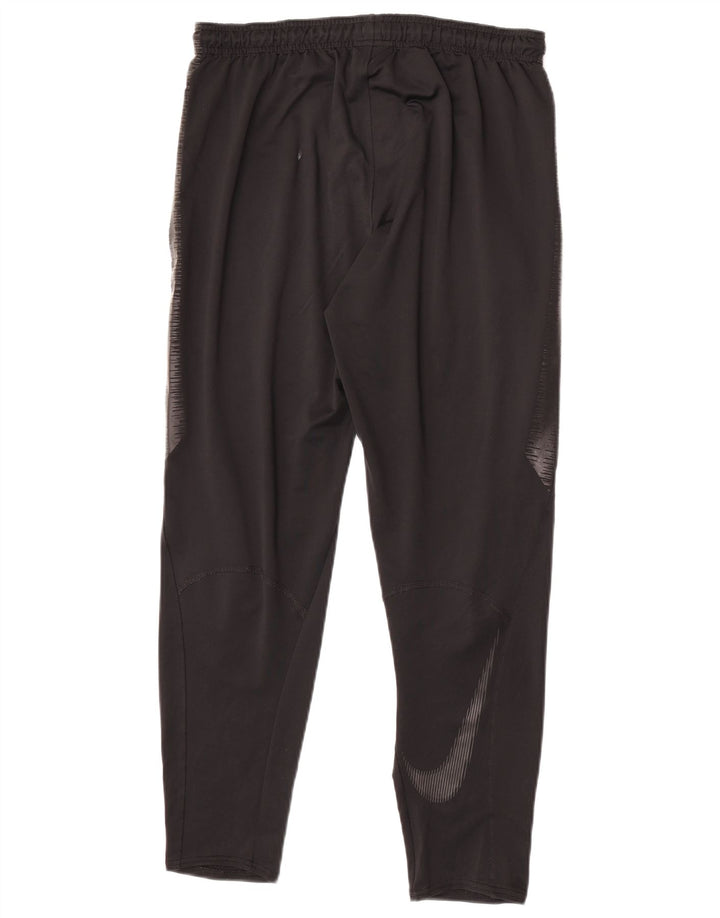 Nike Herren Dri Fit Trainingshose Mittelschwarzes Colourblock-Polyester