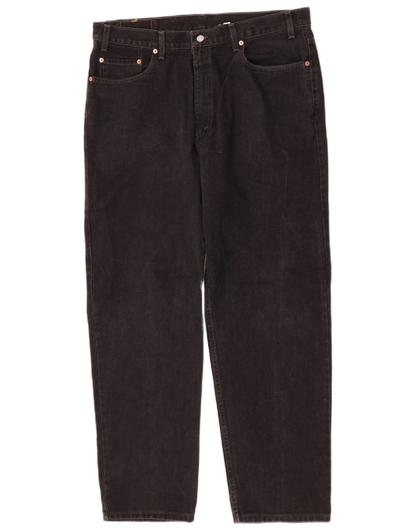 Levi's Herren 550 Relaxed Fit Straight Jeans W40 L32 Schwarze Baumwolle