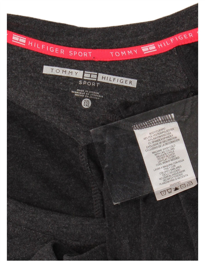 Tommy Hilfiger Damen Top Langarm UK 20 2XL Grau Polyester