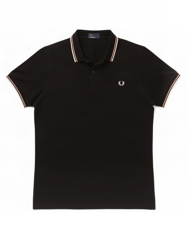 Fred Perry Herren-Poloshirt, mittelmarineblaue Baumwolle