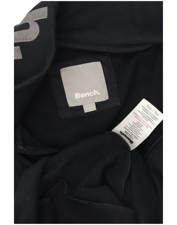 Bench Herren-Trainingsanzugoberteil mit Grafik, 2XL, schwarzes Polyester