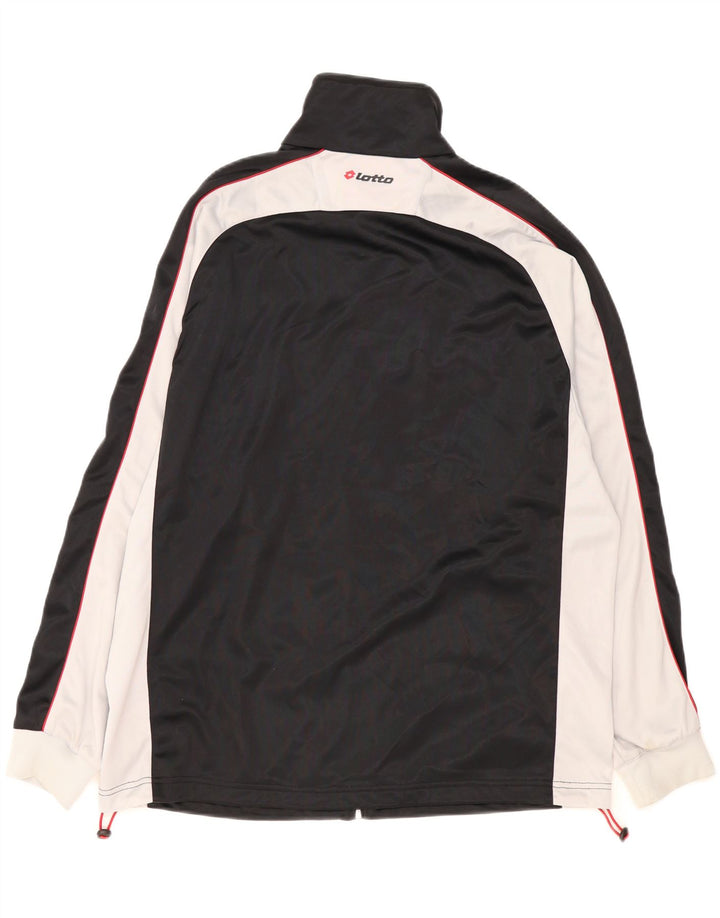 Lotto Herren-Trainingsanzug-Oberteil, Jacke, XL, Schwarz, Colourblock-Polyester
