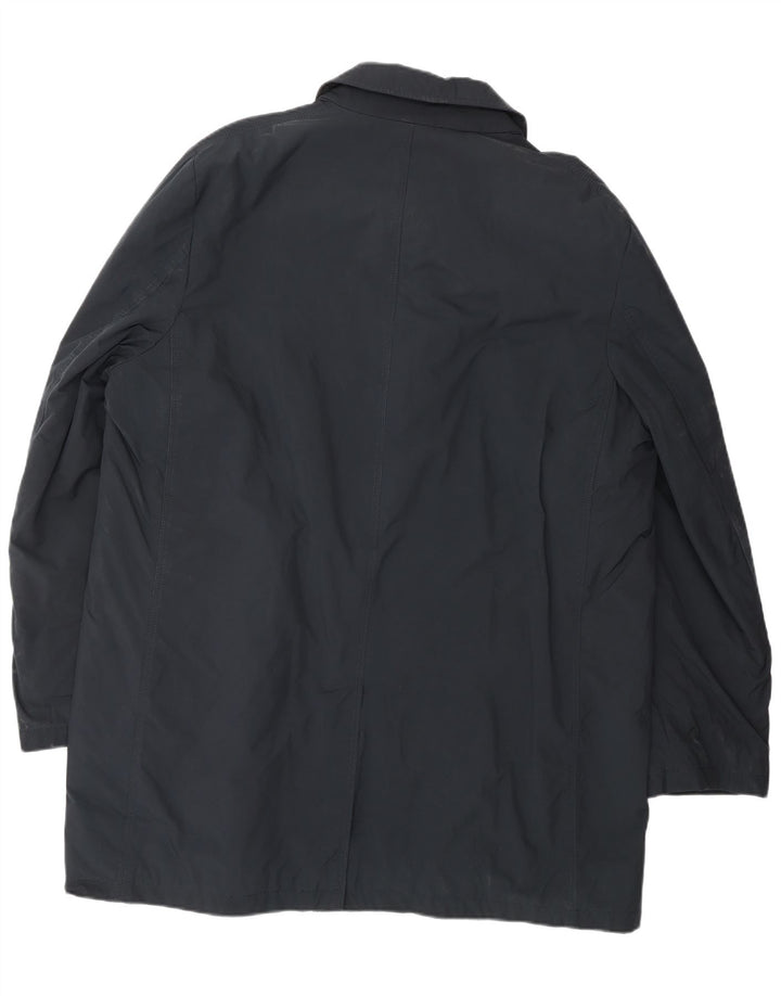 BORSALINO Herrenmantel IT 56 3XL Marineblau Polyester Klassisch