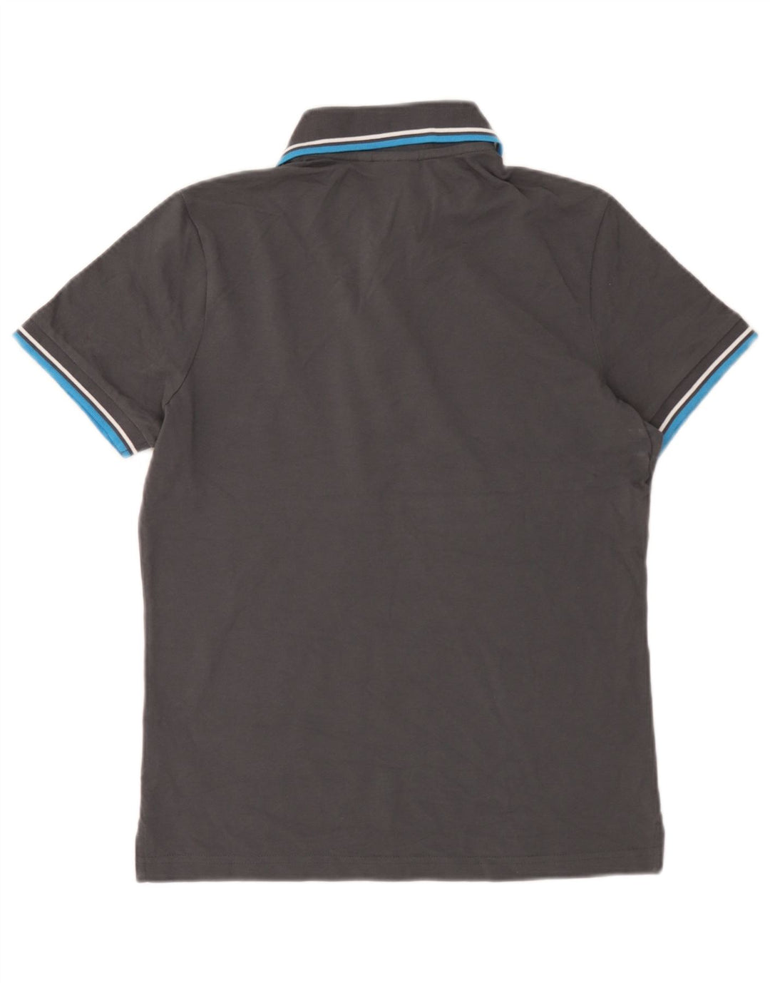 Diadora Herren-Poloshirt, klein, grau gestreift, Baumwolle