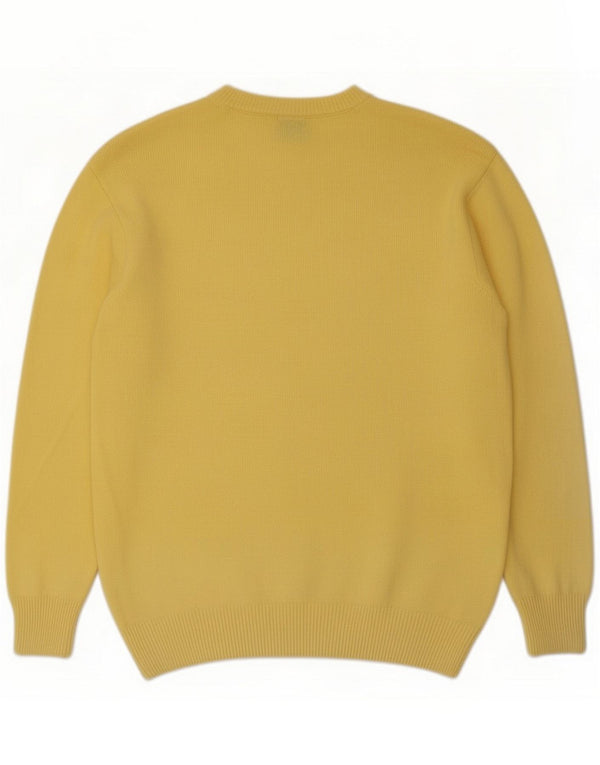 Trussardi Herren-Pullover mit Rundhalsausschnitt, XL, Gelb