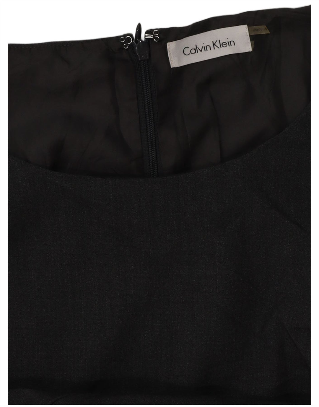CALVIN KLEIN Damen Etuikleid UK 16 Large Grau