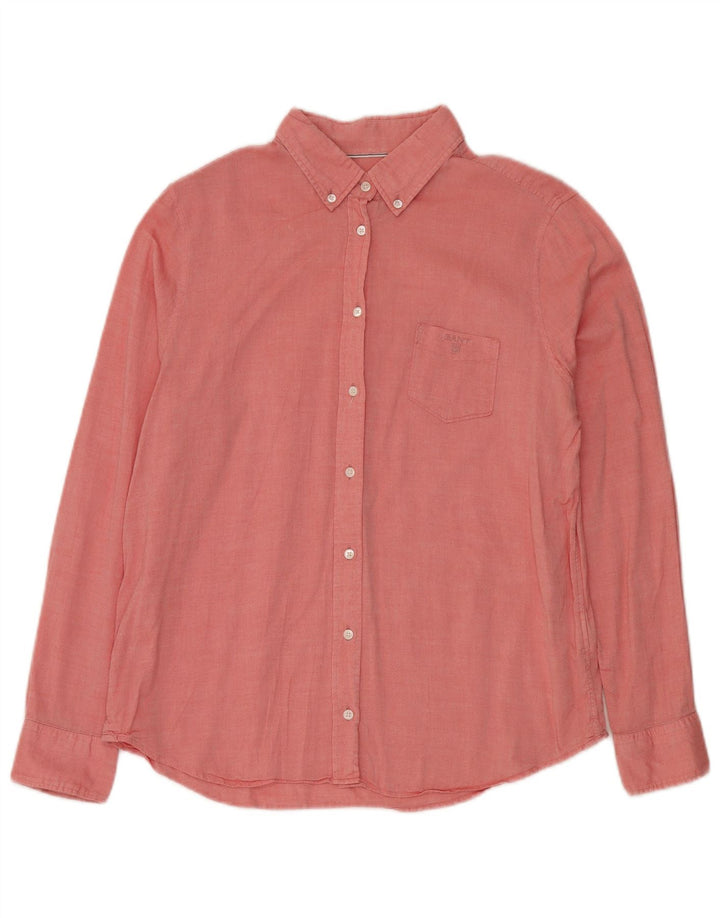 GANT Herrenhemd UK 18 XL rosa Baumwolle