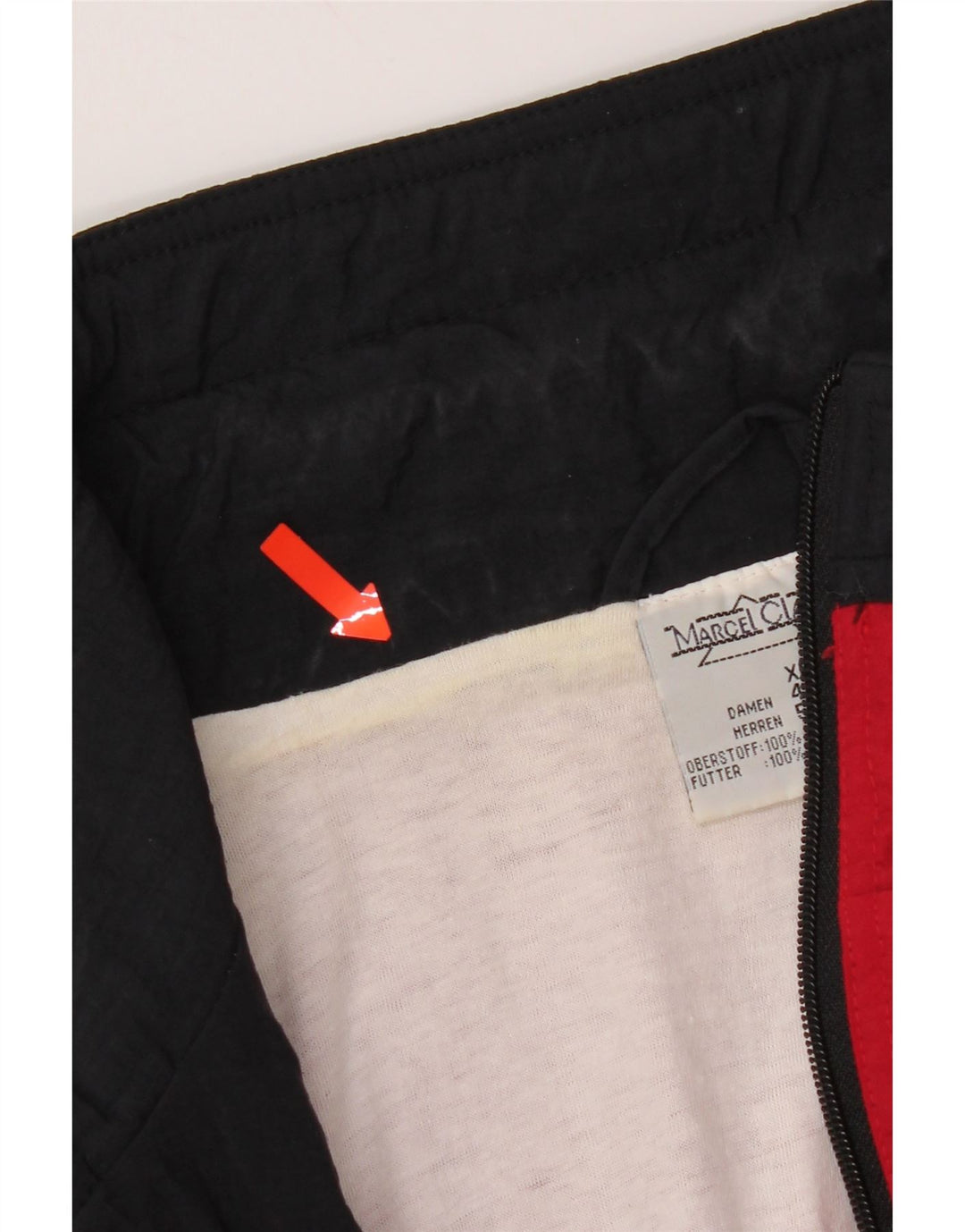 Marcel Clair Herren Anorakjacke UK 42 XL Rot Colourblock Polyamid