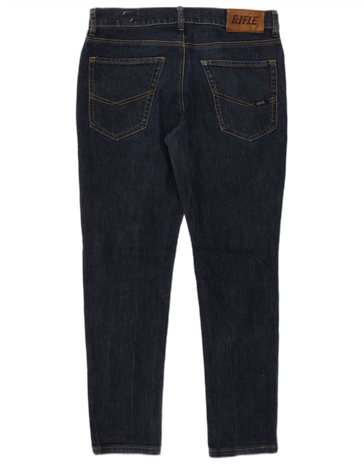 Rifle Herren Slim Jeans W33 L29 Marineblau Baumwolle