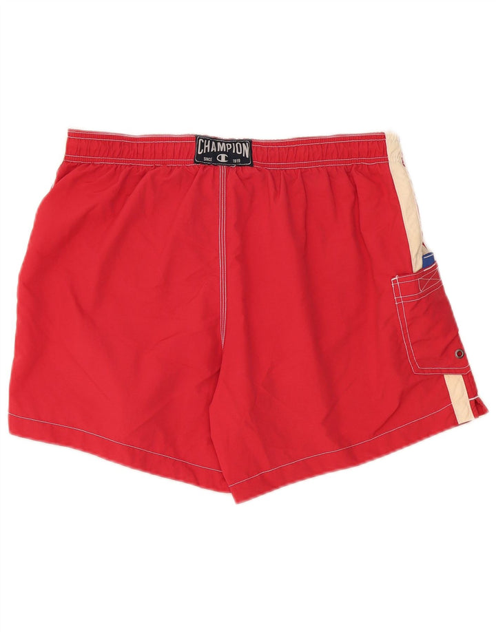 Champion Herren-Badeshorts, groß, rot, Polyester