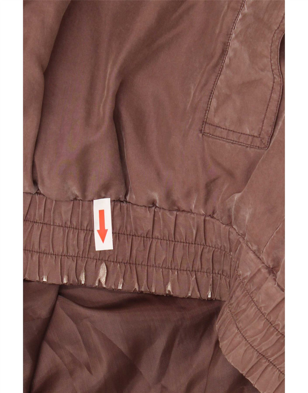 Brugi Herren Bomberjacke UK 38 Mittelbraune Seide