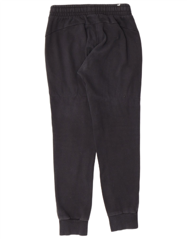 PUMA Mens Tracksuit Trousers Joggers Small  Black Cotton