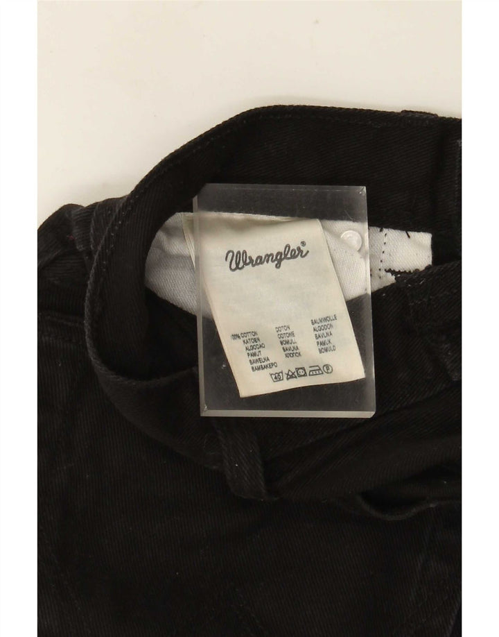 Wrangler Herren Straight Jeans W30 L32 Schwarze Baumwolle
