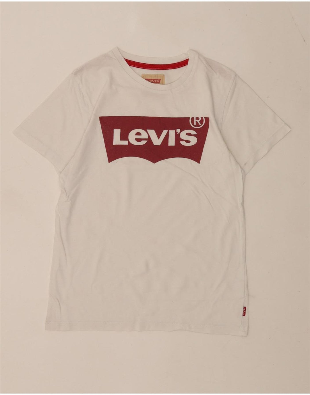 Levi's Jungen T-Shirt mit Grafik, Weiß, 11–12 Jahre