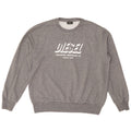 DIESEL Boys Graphic Sweatshirt Jumper 15-16 Years Grey Cotton