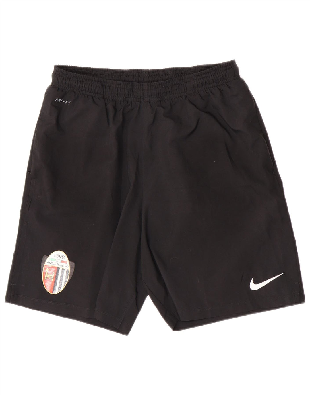 Nike Herren Ascoli Calcio 1898 Sportshorts, groß, aus schwarzem Polyester
