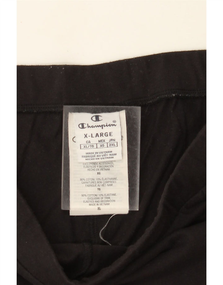 CHAMPION Damen Sportshorts UK 18 XL Schwarz Baumwolle