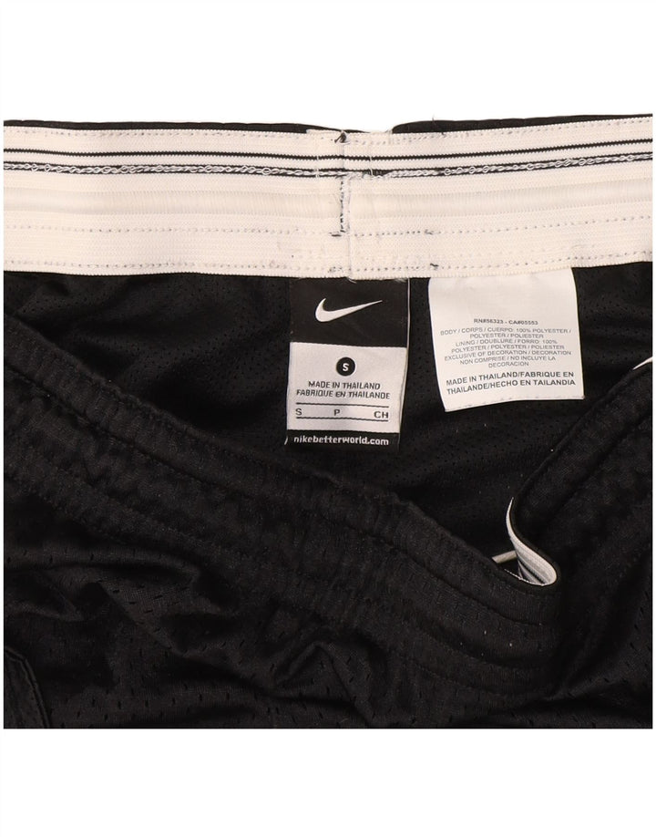 NIKE Damen Sportshorts UK 10 Small Schwarz Polyester