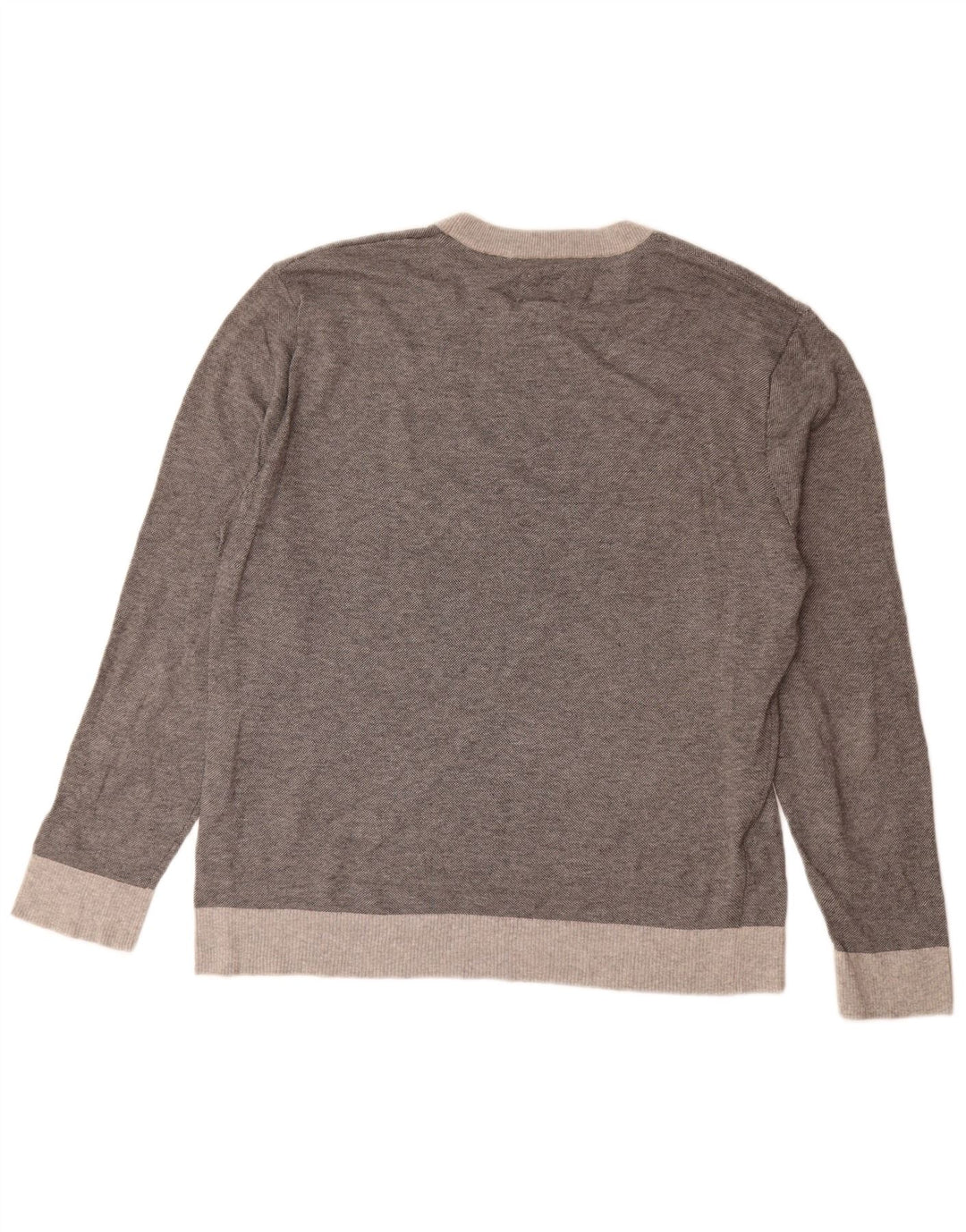 Dockers Herren-Pullover mit Rundhalsausschnitt, groß, grau meliert