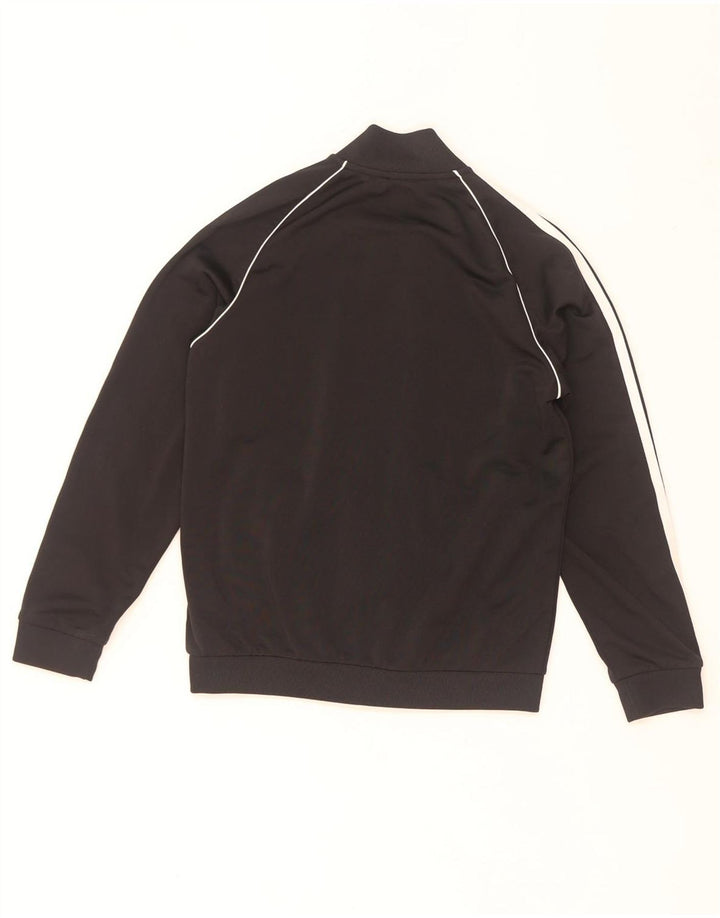 Adidas Jungen Trainingsanzug Top Jacke 10-11 Jahre Schwarzes Polyester