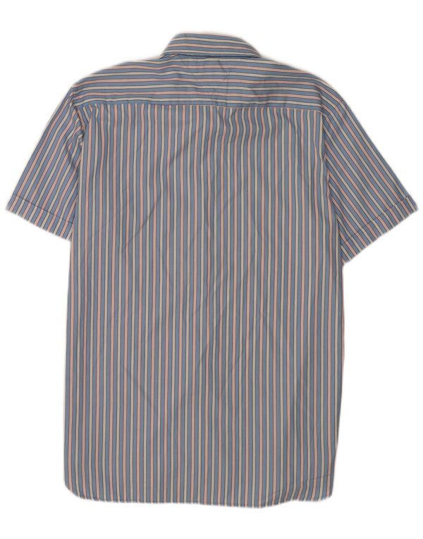 Tommy Hilfiger Herren-Kurzarmhemd, groß, blau gestreift