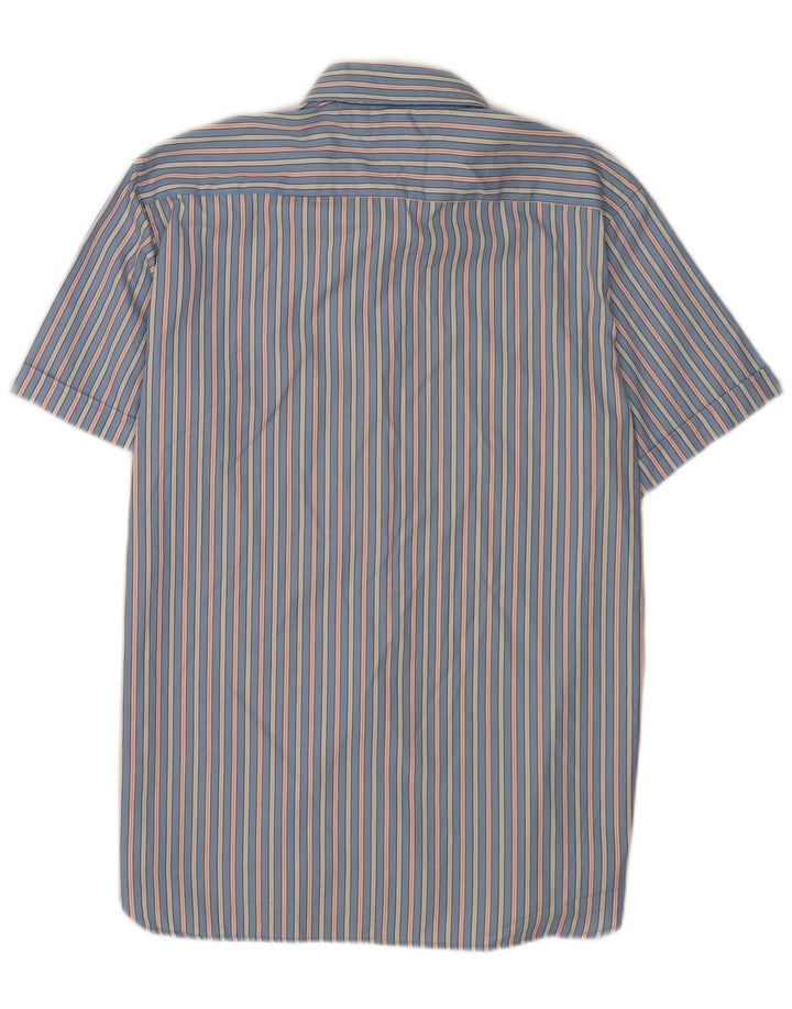 Tommy Hilfiger Herren-Kurzarmhemd, groß, blau gestreift