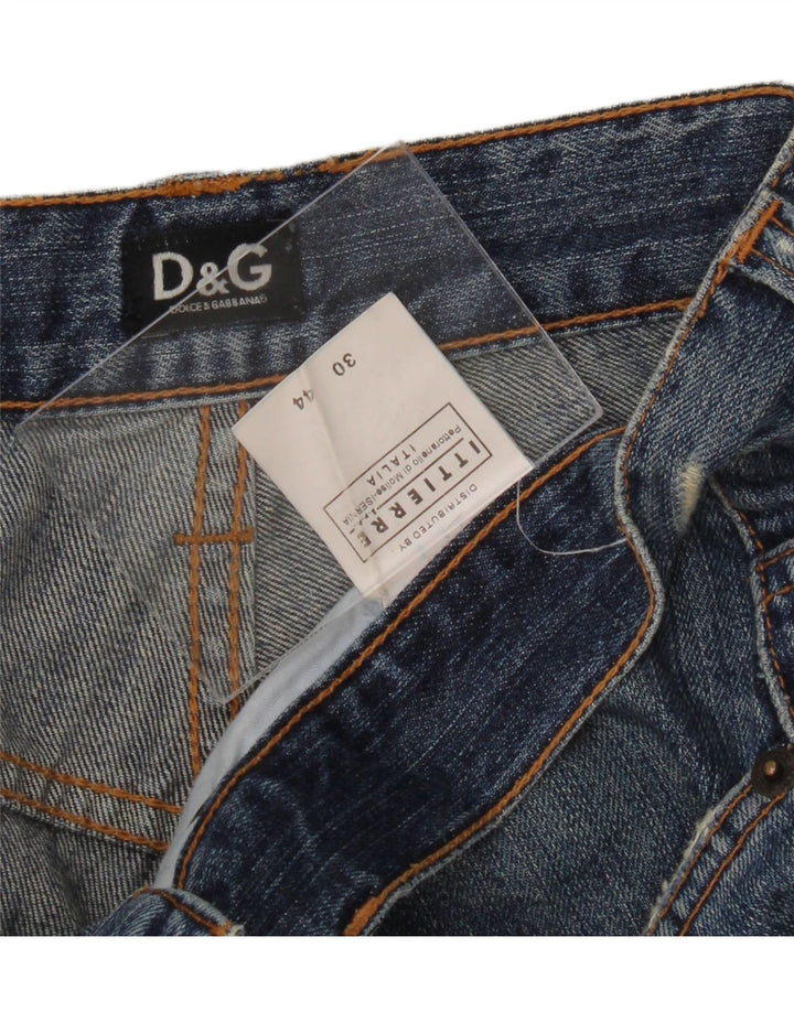 DOLCE & GABBANA Womens Straight Jeans W30 L36 Blue Cotton Vintage Dolce & Gabbana and Second-Hand Dolce & Gabbana from Messina Hembry 