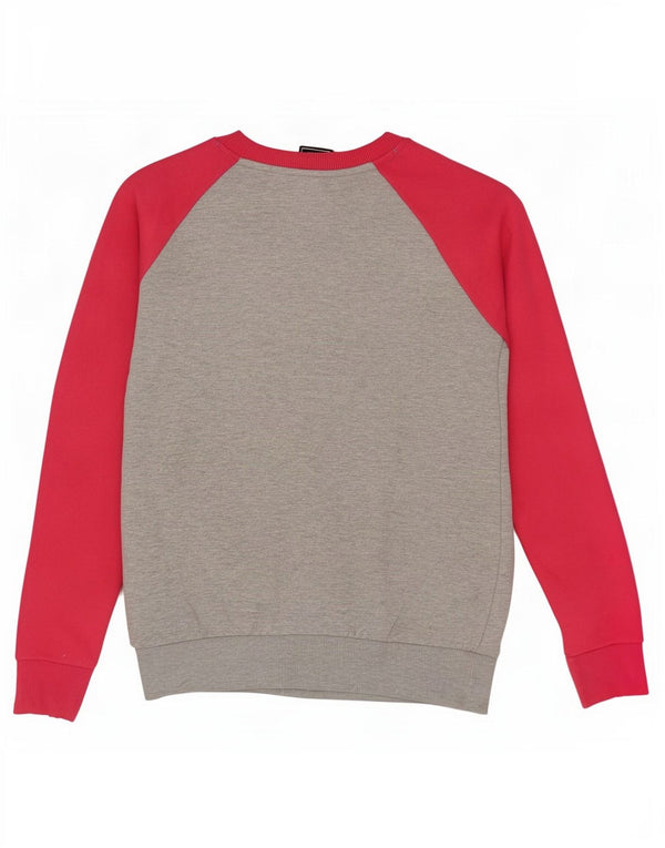 Superdry Damen-Sweatshirt in Übergröße, Gr. 10, Größe S, Grau, Farbblock