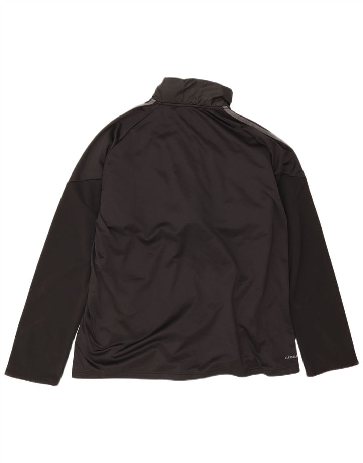 Adidas Herren Aeroready Zip Neck Trainingsanzug Top Jacke XL Schwarz Polyester
