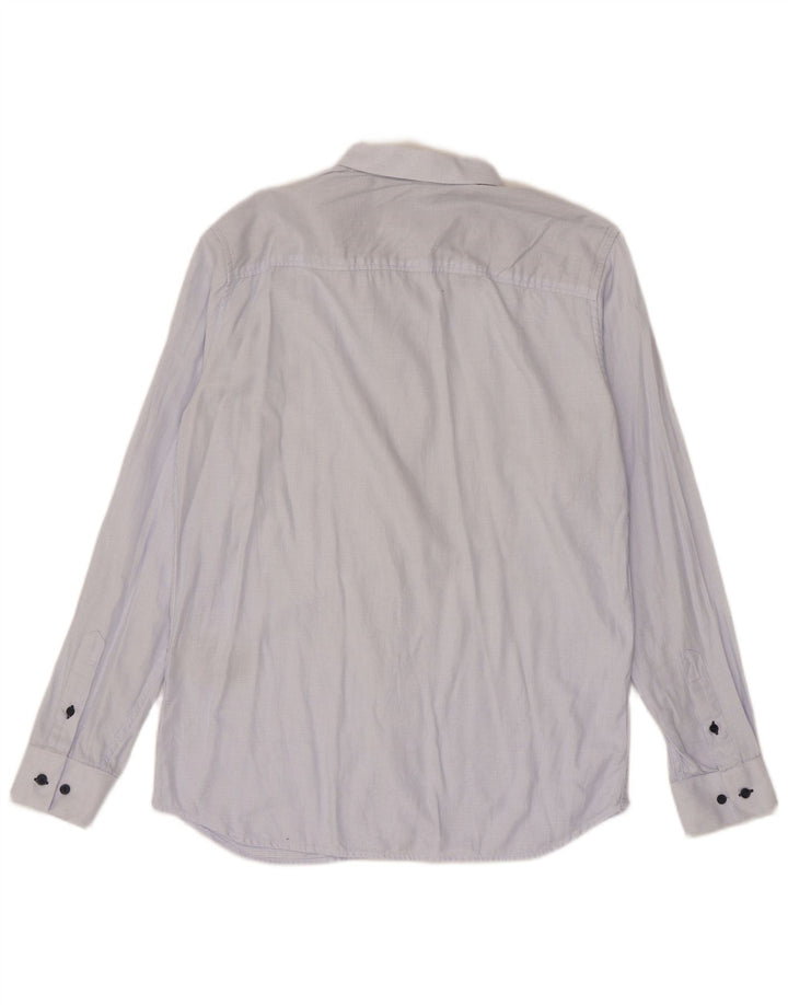 Jack & Jones Herrenhemd, Größe 42, groß, blau kariert, Baumwolle