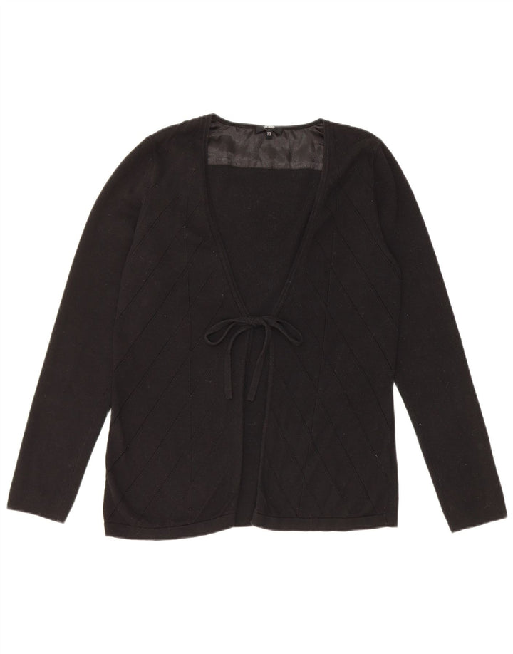 Hobbs Damen-Cardigan zum Binden vorne, Gr. 10, Größe S, Schwarz, Baumwolle