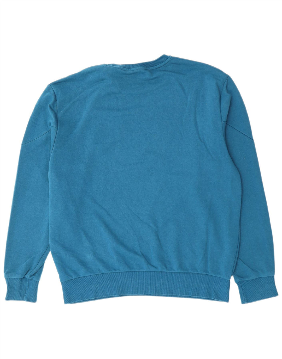 PUMA Herren-Sweatshirt-Pullover, groß, blaue Farbblock-Baumwolle