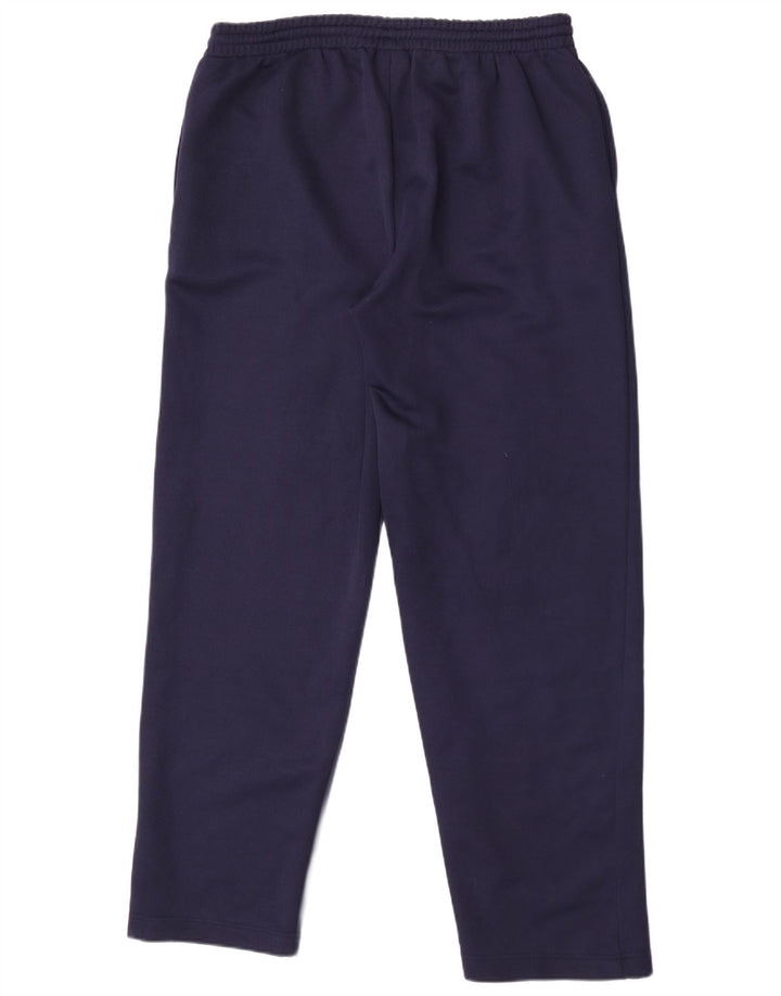 Reebok Herren-Trainingshose mit Grafik, groß, marineblaues Polyester