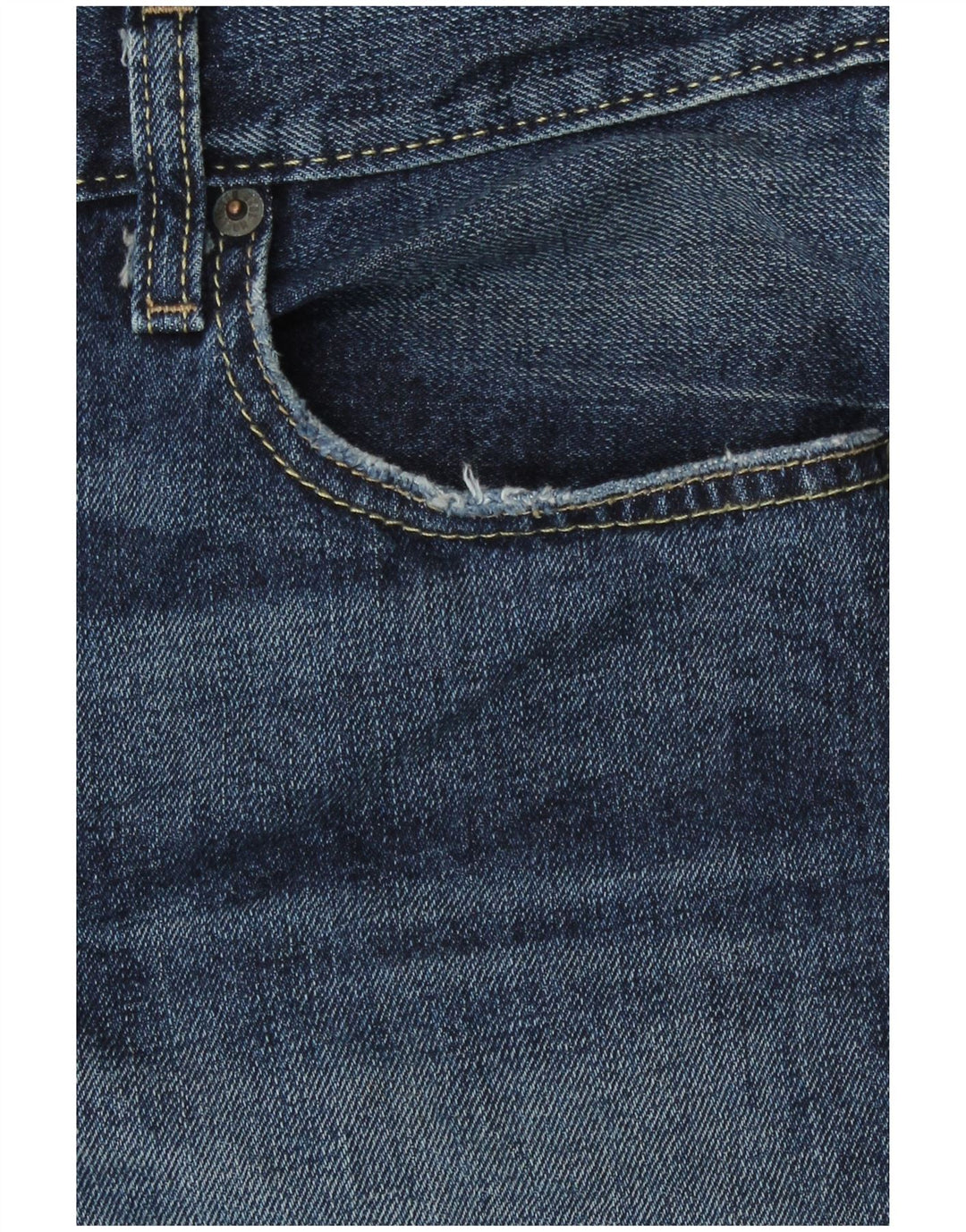 Hollister Herren Bootcut Jeans W38 L30 Marineblau Baumwolle