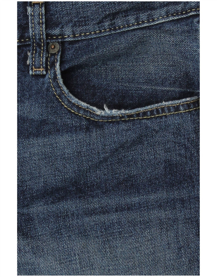 Hollister Herren Bootcut Jeans W38 L30 Marineblau Baumwolle