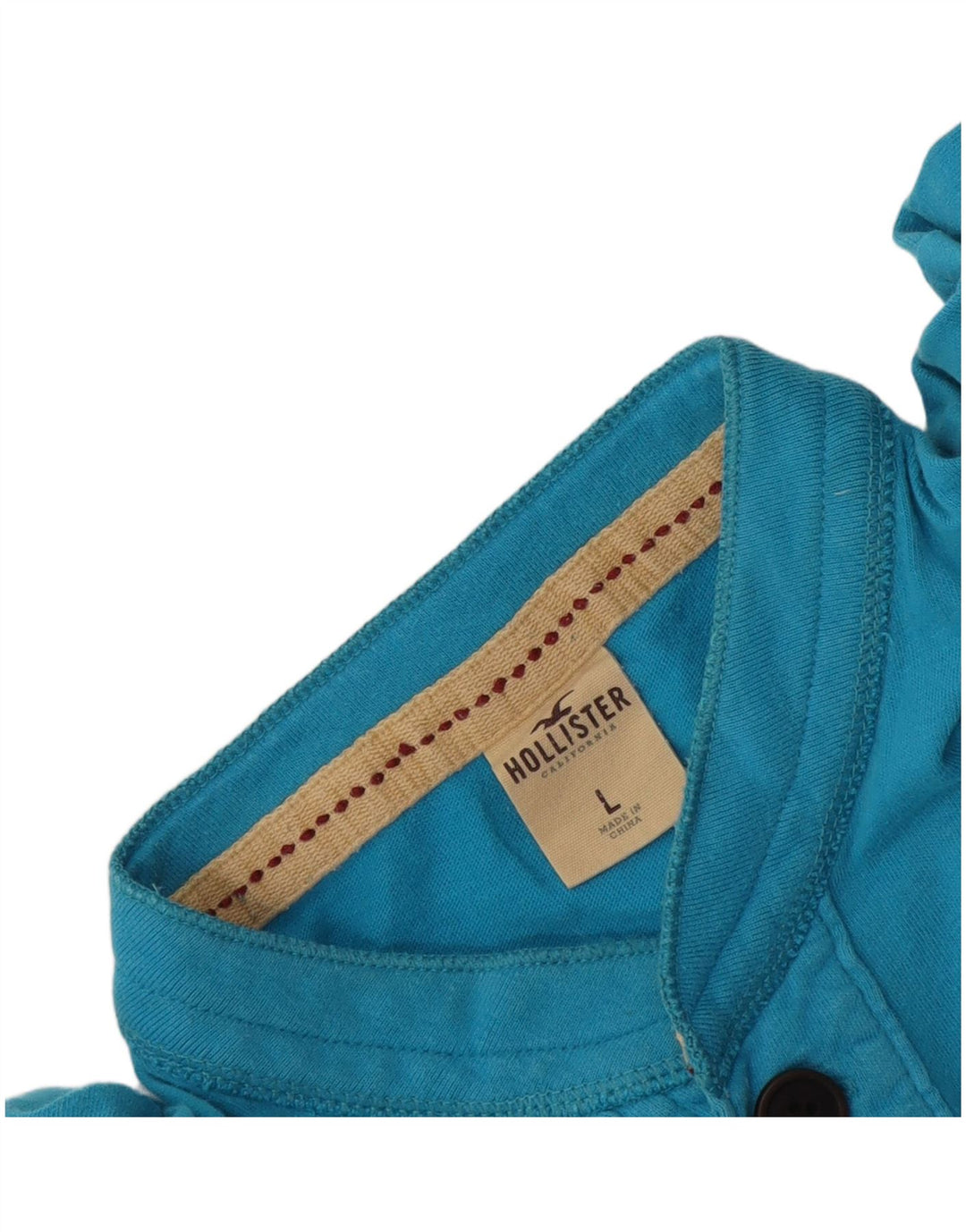 Hollister Herren-Poloshirt, große blaue Baumwolle