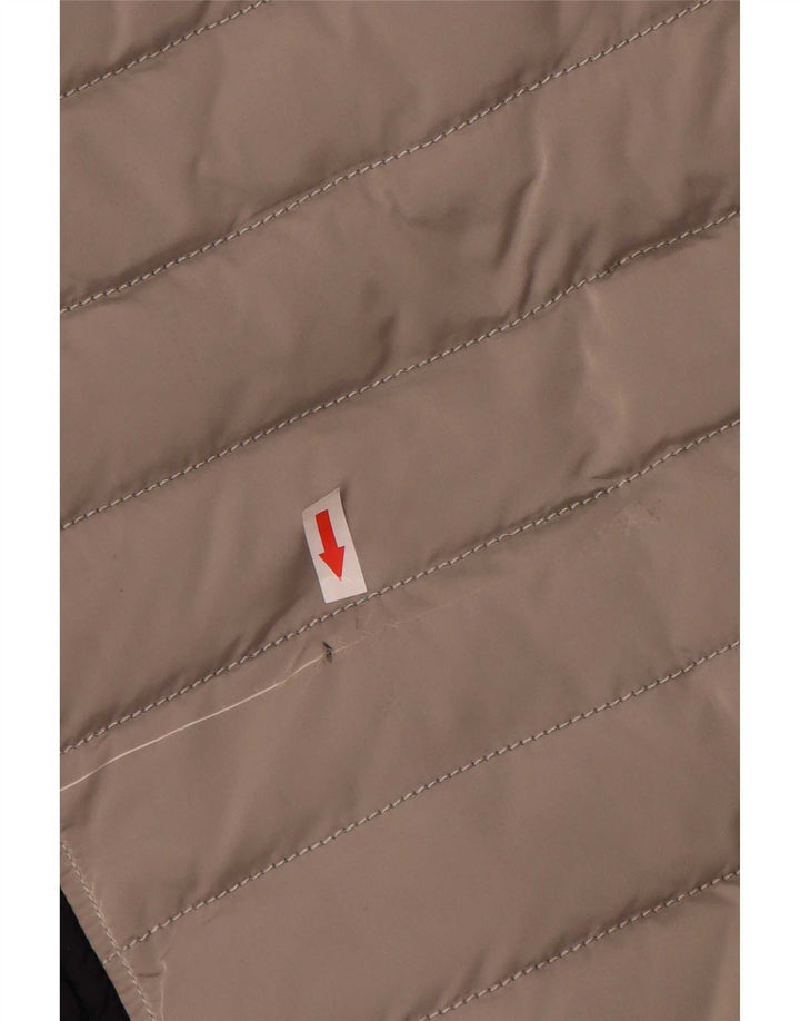 Amerigo Vespucci Herren Wattierte Jacke UK 40 Large Grau Colourblock Polyamid
