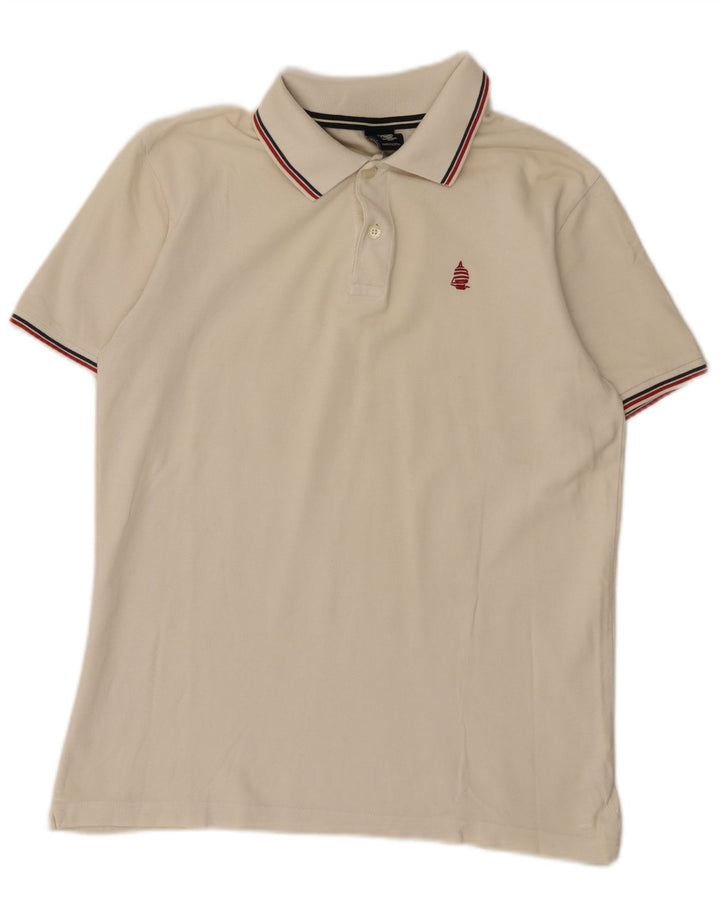 Marina Yachting Herren-Poloshirt aus mittelweißer Baumwolle