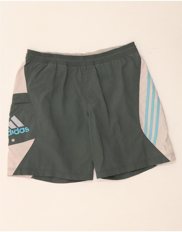 Adidas Herren Badeshorts Medium Khaki Colourblock Polyamid