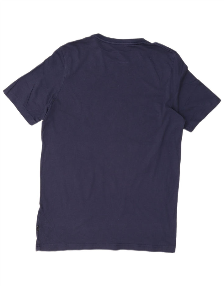 Puma Herren-T-Shirt mit Grafik, mittelgroß, marineblau, Baumwolle