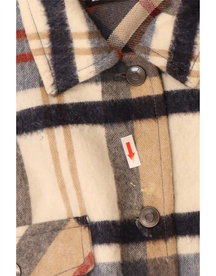 Zara Damen Übergroßes Holzfäller-Flanellhemd UK 18 XL Mehrfarbig kariert