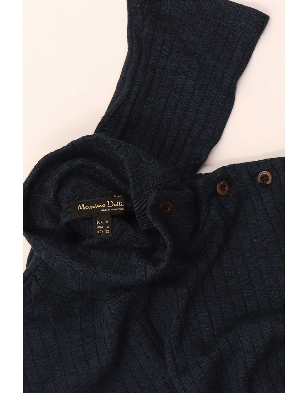 Massimo Dutti Damen Top Langarm UK 14 Medium Navy Blue