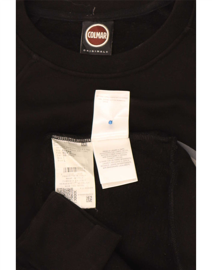 Colmar Herren-Sweatshirt mit Grafik, groß, aus schwarzer Baumwolle