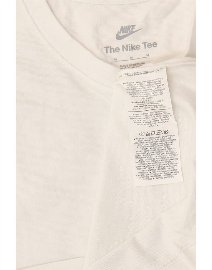 NIKE Herren T-Shirt Top aus mittelweißer Baumwolle