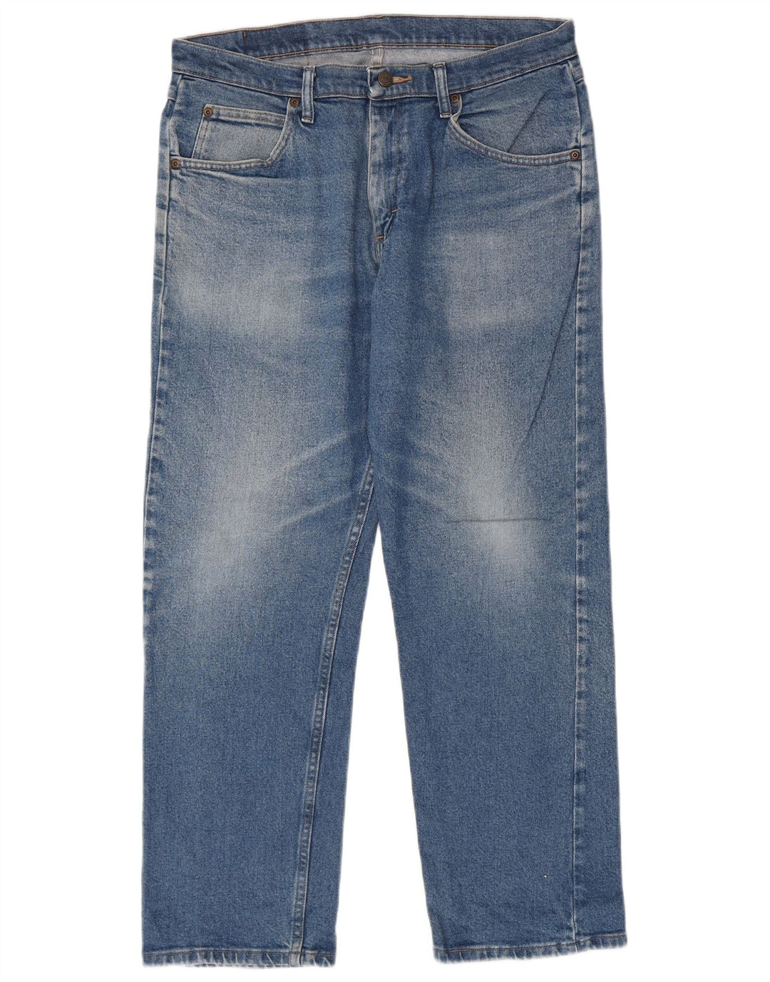 Wrangler Herren Straight Jeans W33 L30 Blaue Baumwolle