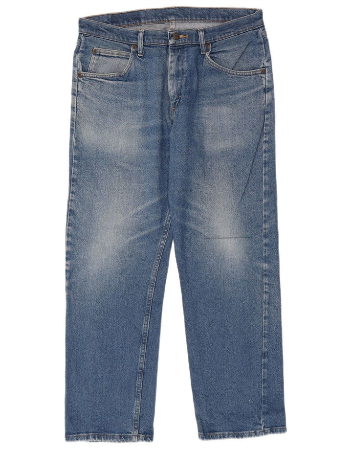 Wrangler Herren Straight Jeans W33 L30 Blaue Baumwolle
